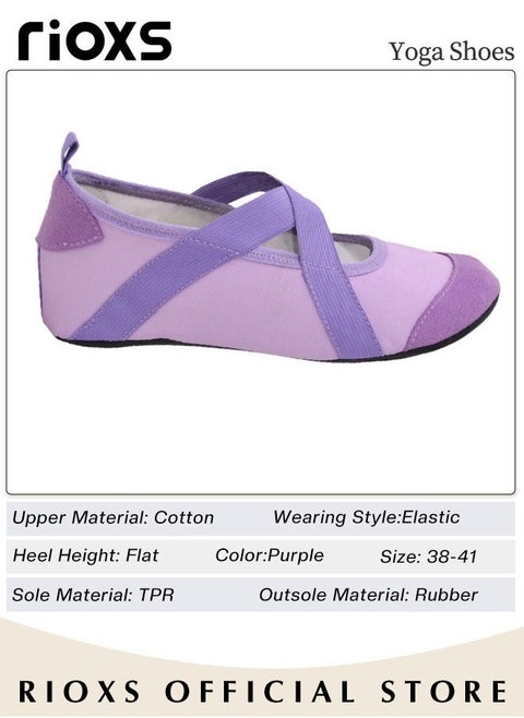 Womens Ballet Practice Shoes Yoga Shoes for Dancing Flats Yoga Flats for Dance and Exercises