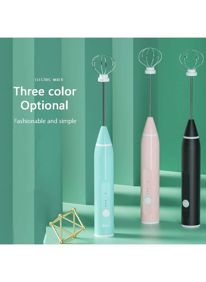 زوبا اداة خفق لبن محمولة، خلاط كهربائي قابل لاعادة الشحن لصنع فوم القهوة وخفق البيض، ب3 سرعات قابلة للتعديل، خافق محمول صغير للكابتشينو واللاتية والشيكولاتة الساخنة  -3 قطع -متعدد الألوان(اختيار اللون عشوائي) - Image 3