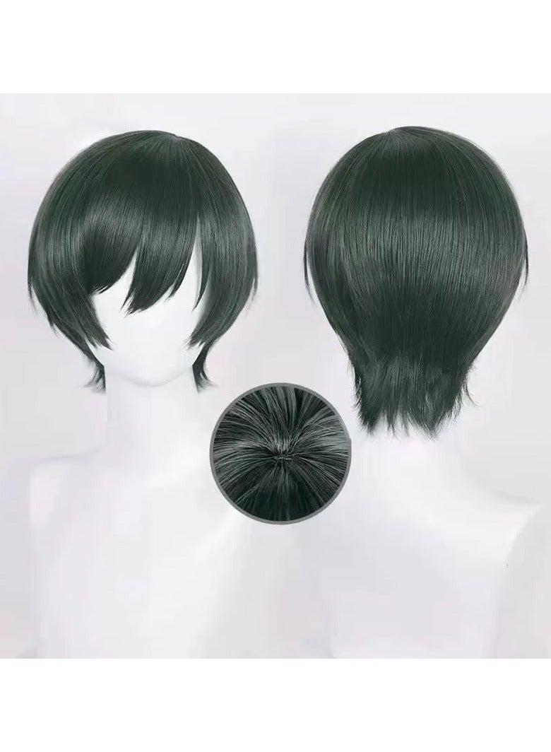 general Blue Lock Rin Itoshi Cosplay Wig Smooth Synthetic Hair Breathable Elastic Cap Wig for Anime Convention Role Play and Party - Image 2
