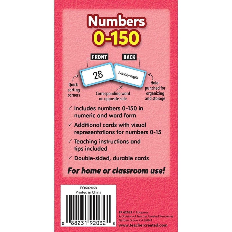 Teacher Created Resources Edupressâ„¢ Numbers 0-150 Flash Cards - Image 4