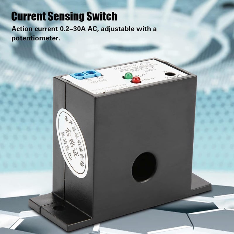 Current Meter Switch AC, SZC23-NO-AL-CH Current Detection Switch Current Sensor Control Switch Current Measuring Relay Adjustable Load Drop Relay Current Monitoring Relay - Image 2