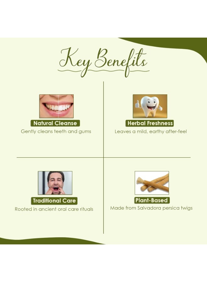 Mi Nature Miswak (Siwak) Powder| salvarado persica| 227g(8 oz) (0.5 lb) | 100% Pure & Natural Toothpaste | Whitening Teeth | Traditional Oral Care from India - Image 3