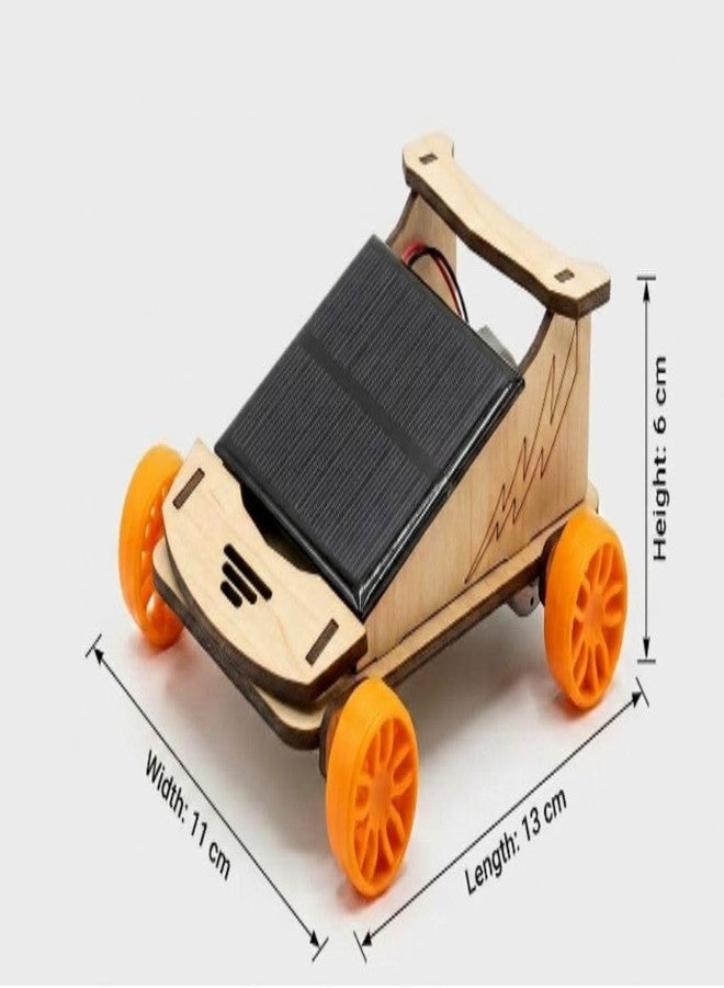 ESPtronics Readymade Solar Panel Toy Car Working Model for Physics Experiment Science Fair STEM Educational Learning Project for Students and Kids - Image 2