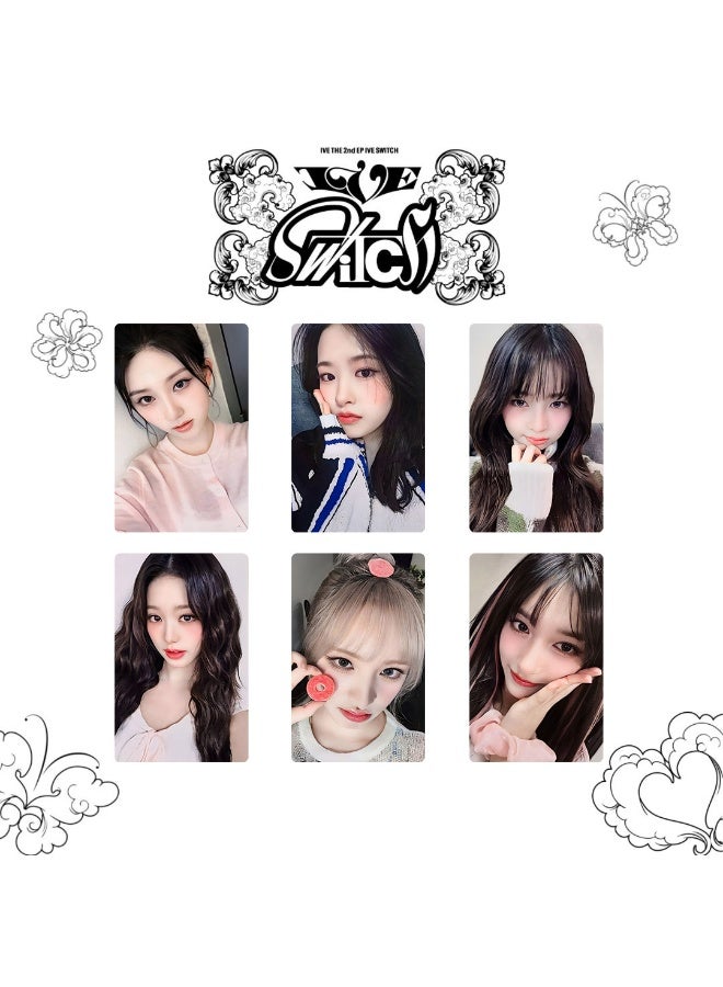NIBEMINENT 6 Pcs Kpop IVE Switch sw Lomo Cards Card For Fans Collection Gifts