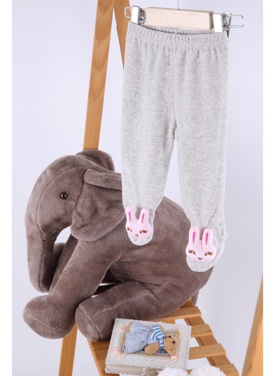 Baby Hola Velvet Toy Girl Boy Baby Kids Trousers Rabbit  - Image 1