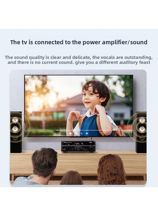 Biaz RCA Lotus Head Digital Audio Cable Subwoofer Fever Grade Public-to-public Adapter Cable SPDIF5.1-Color:1 M  - Image 4