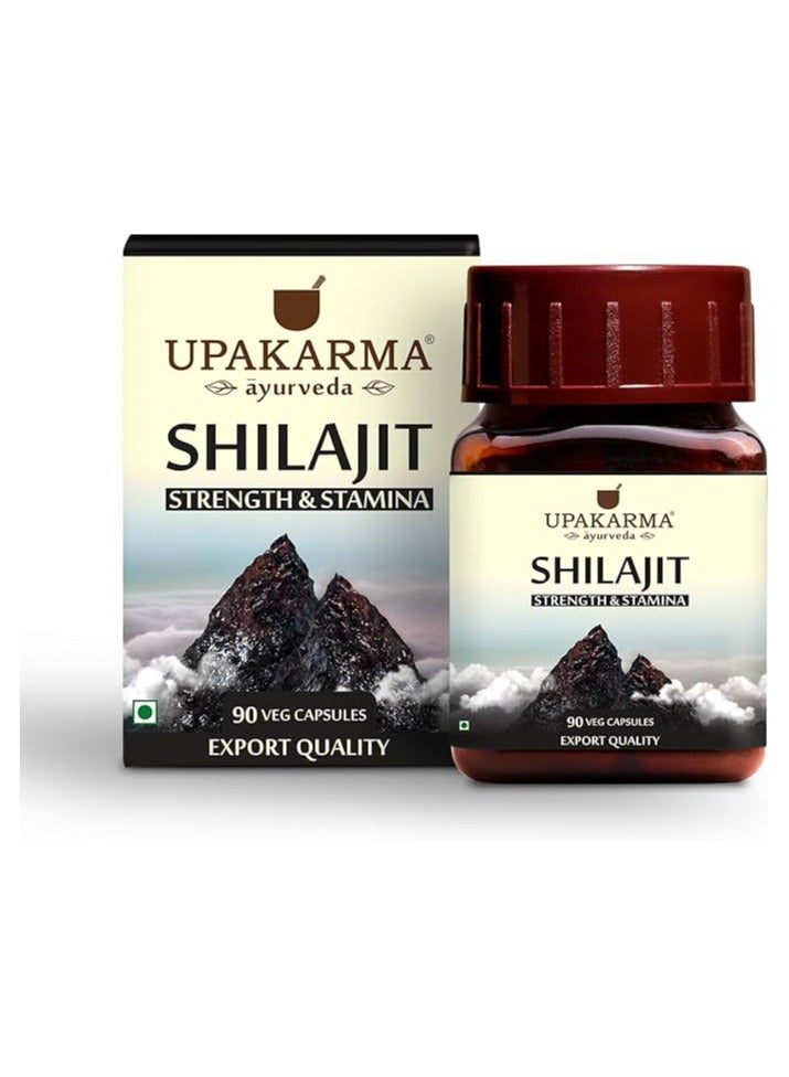 UPAKARMA Ayurveda 100% Pure Shilajit 90 Capsules