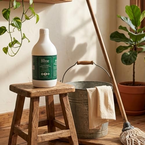 Rustic Art Rustic Home Organic Floor Cleaner Concentrate | 1ml in 1 litre water | Neem & Eucalyptus | Disinfects, De-odourizes, Anti-microbial, Anti-bacterial | (1100 ml (Pack of 1)) - Image 3