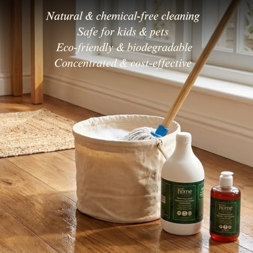 Rustic Art Rustic Home Organic Floor Cleaner Concentrate | 1ml in 1 litre water | Neem & Eucalyptus | Disinfects, De-odourizes, Anti-microbial, Anti-bacterial | (1100 ml (Pack of 1)) - Image 4