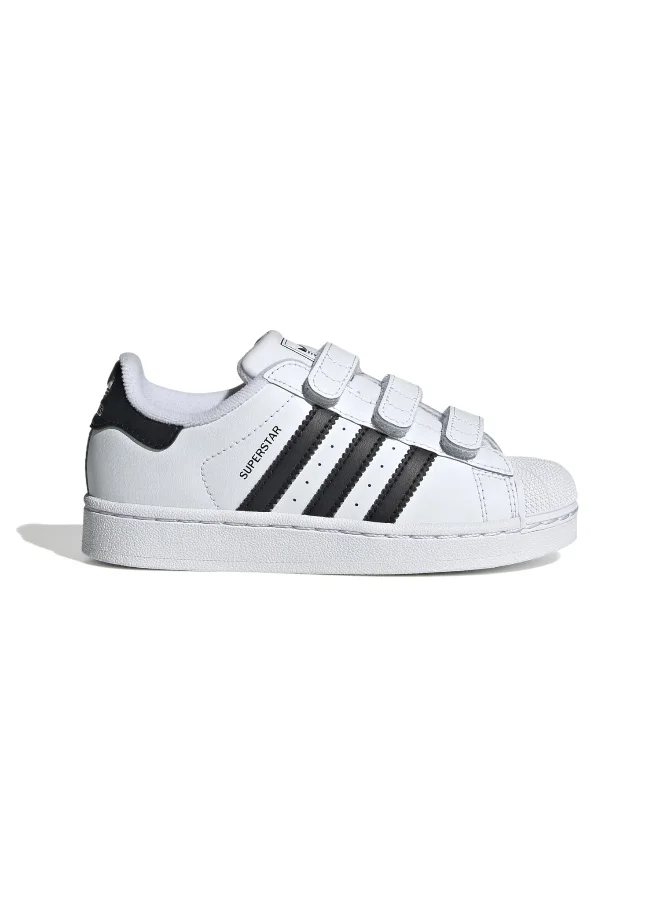 اديداس اوريجينالز adidas SUPERSTAR II CF C White Originals Kids Shoes