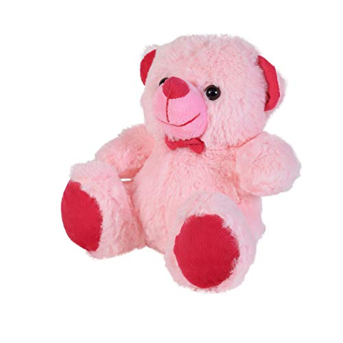 Ultra 07 inch Jolly Teddy Bear Fully Stuffed Soft Plush Toy for Kids in Pink Animal Toy Gift Birthday Anniversary Christmas Diwali Home Decore - Image 3