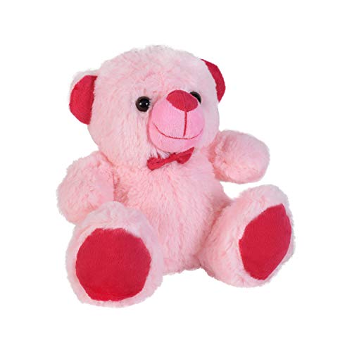 Ultra 07 inch Jolly Teddy Bear Fully Stuffed Soft Plush Toy for Kids in Pink Animal Toy Gift Birthday Anniversary Christmas Diwali Home Decore - Image 2