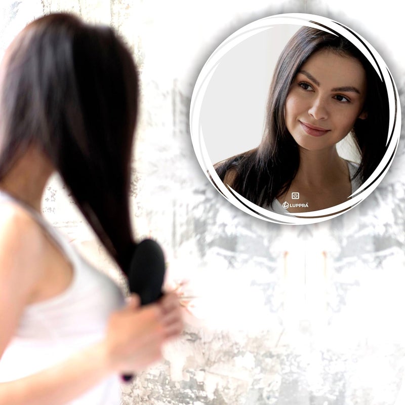 LUPPRA Round Wall Mounting Mirror with Light Bathroom MirrorVenity MirrorSmart Mirror Size 24X24 inch LED Mirror 3 Tone Cool White Natural White Warm White - Image 3