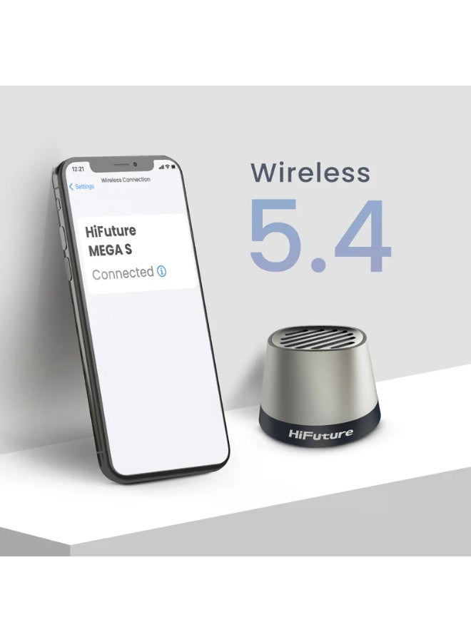 هاي فيوتشر مكبر صوت لاسلكي بتقنية بلوتوث من HiFuture MEGA S MagSafe مع حامل للهاتف وشحن لاسلكي - Image 5