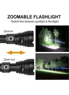 Generic 100000 High Lumens Rechargeable LED Flashlights Super Bright Powerful Flashlights With 5 Lighting  - Image 3