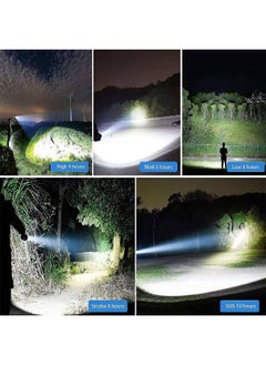 Generic 100000 High Lumens Rechargeable LED Flashlights Super Bright Powerful Flashlights With 5 Lighting  - Image 2