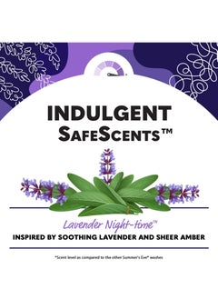 Summer's Eve Summer's Eve Lavender Night-time Feminine Wash, Removes Odor, pH Balanced, 12 fl oz  - Image 2