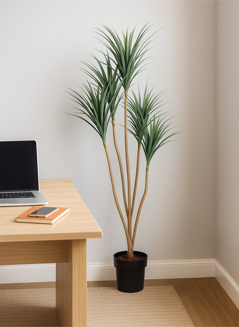 AGD Artificial Dracaena Marginata Tree 210cm with Realistic Leaves and Branches for Indoor Spaces, Green Plants with Vibrant Leaves - Image 2