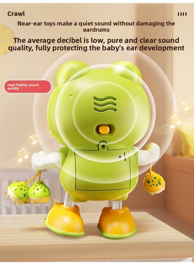 0-1 Year Old Baby Toy Electric Rabbit Exercises Head-up Training Artifact Can Sing And Dance Newborn Baby 3 To 6 Months-Color:【gift Edition✅Lucky Bag] Green❤Dancing Little Frog (48 Pieces Of Music) Charging  - Image 5