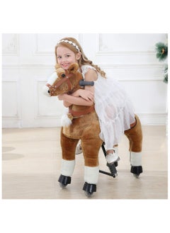 Cool Baby Horse Ride on Toy for Toddlers Ride on Rocking Horse Toy Plush Walking Pony Mechanical Riding Horse Medium Size for Age 4-14  - Image 5