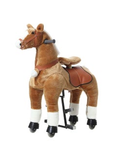 Cool Baby Horse Ride on Toy for Toddlers Ride on Rocking Horse Toy Plush Walking Pony Mechanical Riding Horse Medium Size for Age 4-14  - Image 1