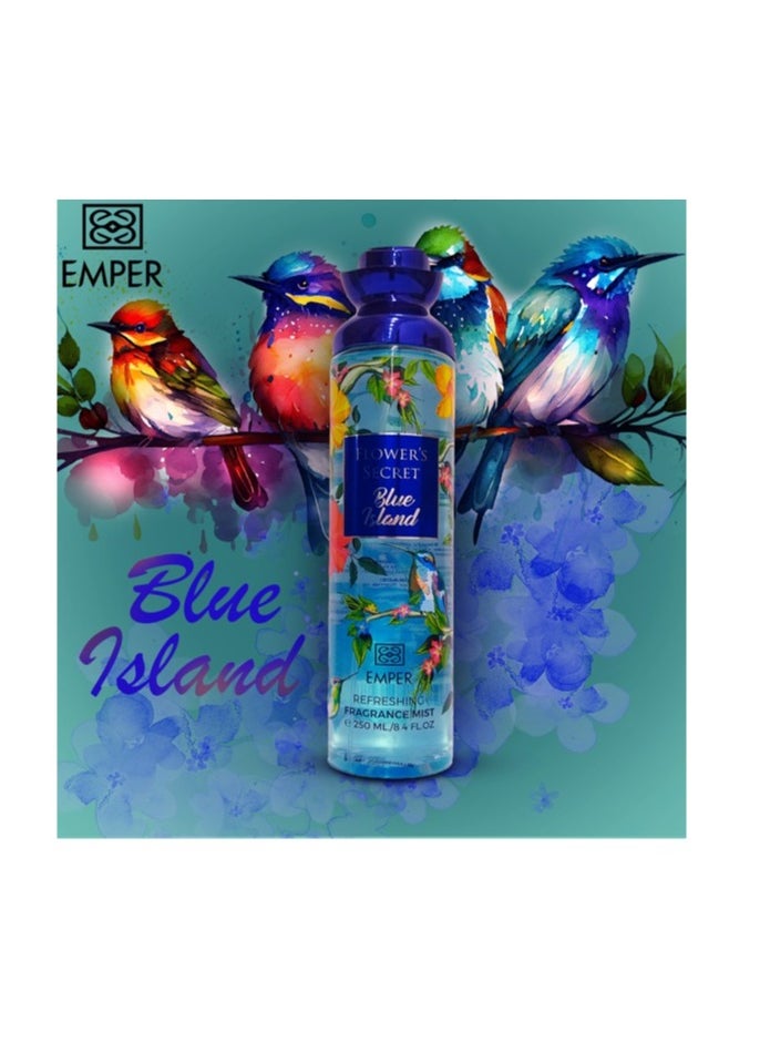 Emper - Flower's Secret Blue Island Body Mist For Women 250ml - Image 1
