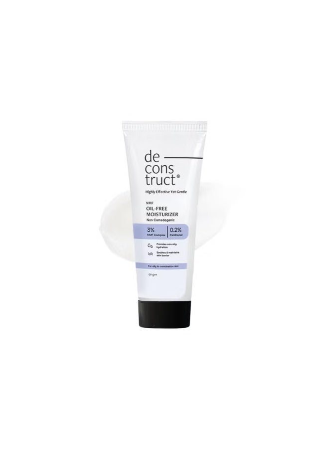 Deconstruct Oil-Free Moisturizer for Oily Skin - 3 NMF Complex + 0.2 Panthenol | Non-Comedogenic Moisturizer - 50gm - Image 2
