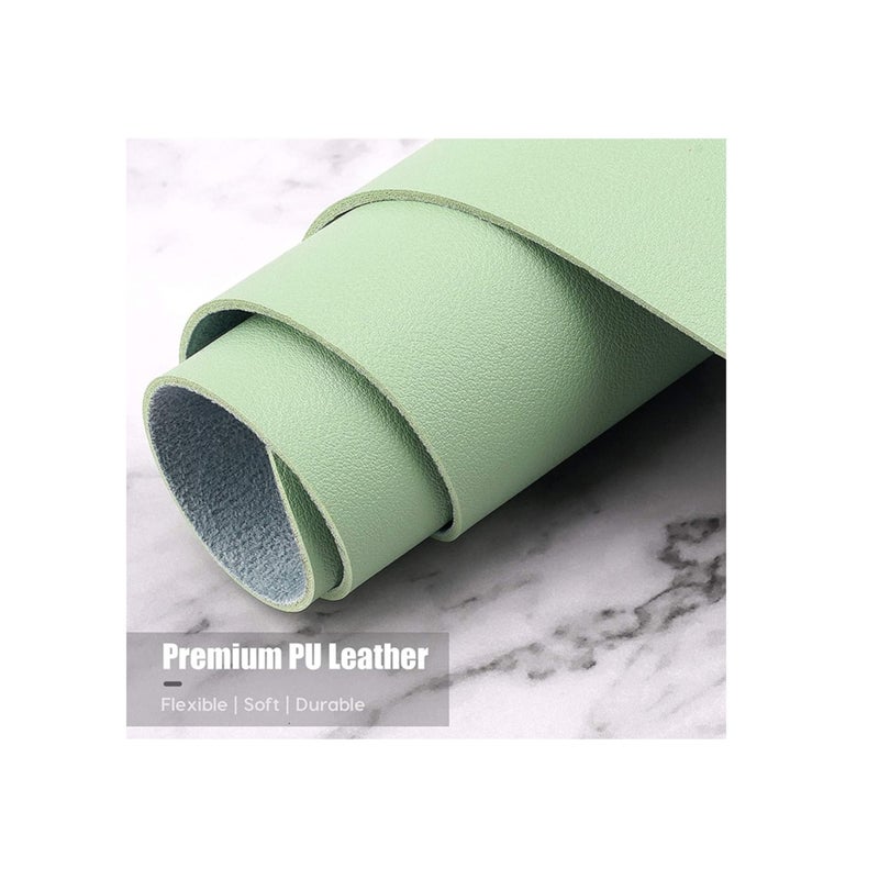 Barakah Desk Pad, PU Leather Mouse pad Desk mat, Microfiber Desk pad Mouse pad, Waterproof Desk Mat for Desktop, Laptop Keyboard Mat, Non-Slip Desk Writing Pad for Office, Lake Green (11.8''X23.6'') - Image 5