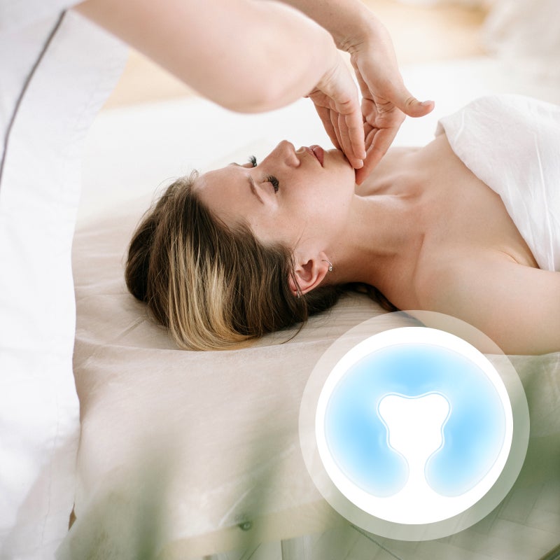 Spa Salon Face Down Cushion U Shape Pillow Washable Reusable Silicone Pillow - Image 1