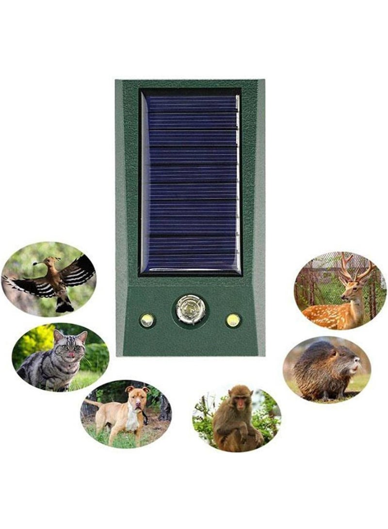 Generic Waterproof Animal Repellent, Solar Powered, Ultrasonic Animal Repeller with Flash Light Outdoor Garden for Repelling Cats, Mice, Birds  - Image 2