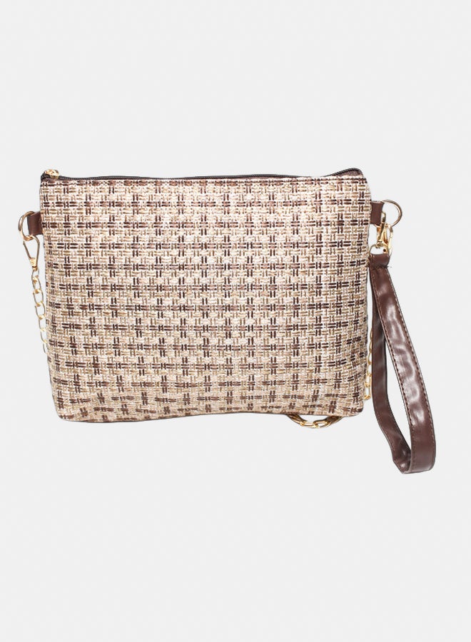 Glitter Women Hand Bag - Brown - Image 1