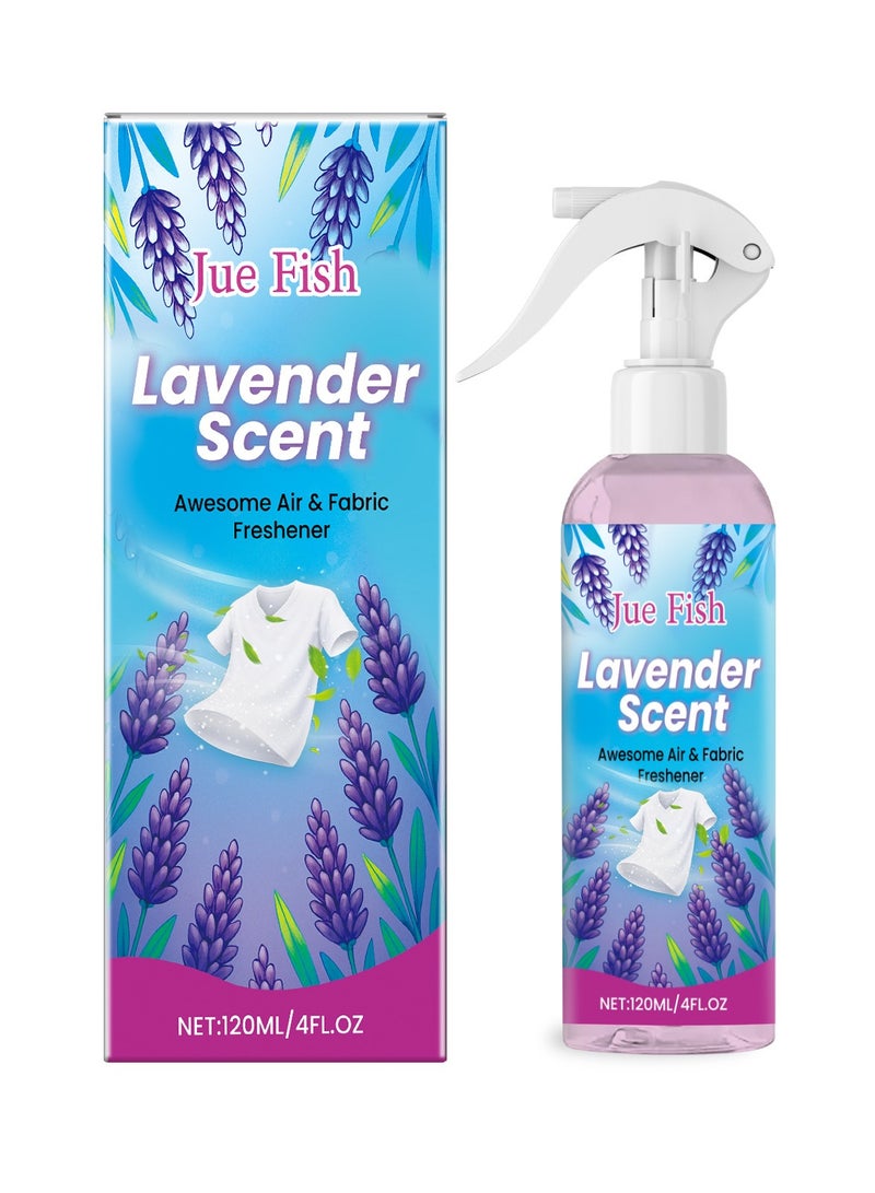 Generic Fabric Freshener Spray, Lavender Room and Linen Spray with Essential Oils, Natural Air Freshener and Deodorizer for Home, Bedroom, Pillow, Clothing – Long-Lasting Aromatherapy Mist, 120ml  - Image 1