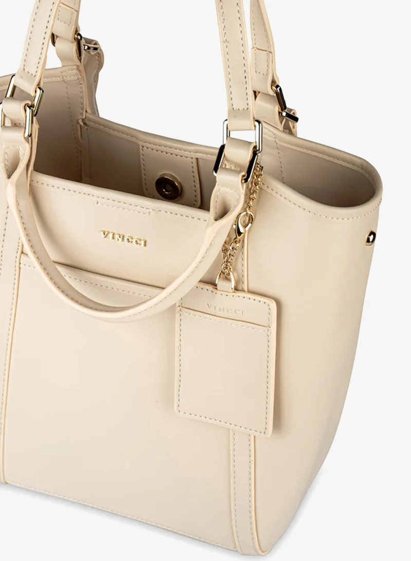 Vincci Beige Women Tote Bag for Women | Best Price UAE