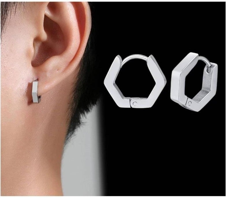HD Marketim Earring Steel Women Men Imported 316 L Stainless Tarnish Resistant 5 mm Earring Jewelry  - Image 1