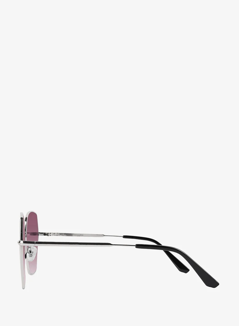 Woggles  Latest & Stylish UV Protected Purple Hexagonal Sunglasses for Women  | Best Price UAE