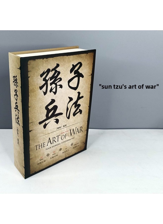 Generic - A Generation Of Famous Books Simulation Book Safe Piggy Bank Password Safety Box Piggy Bank Storage Box Mobile Phone Storage Box-Color:Simulation Key Sun Tzu Art Of War - Image 1