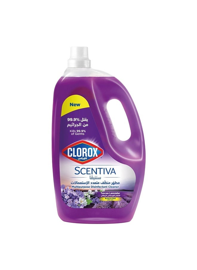Clorox Clorox Scentiva Disinfectant Floor Cleaner ,Tuscan Lavender, 3 L 