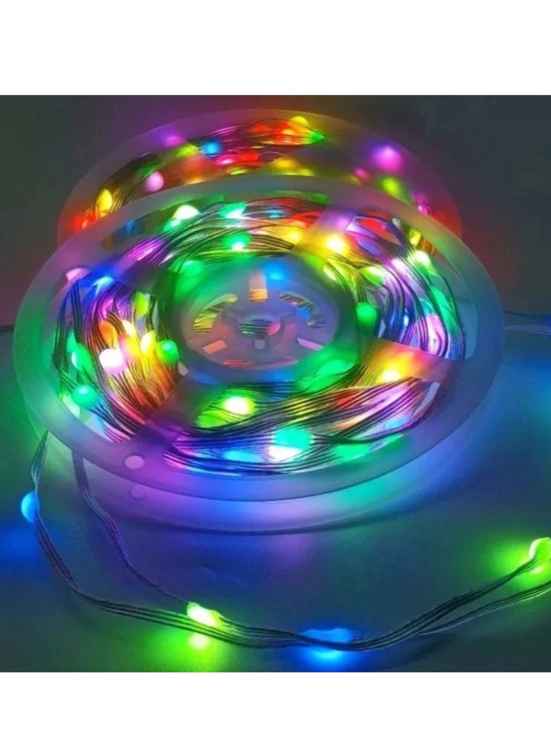 Yuwell 10M USB Led Light Smart Bluetooth RGB Light With APP Control Timer Setting Music Mode Led Light Strip For Decoration Bedroom PC And Cabinet 32.80FT Waterproof 100 LED Light Ramadan Decoration Light  - Image 4