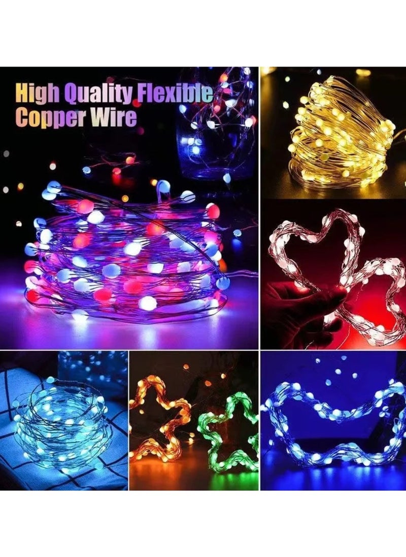 Yuwell 10M USB Led Light Smart Bluetooth RGB Light With APP Control Timer Setting Music Mode Led Light Strip For Decoration Bedroom PC And Cabinet 32.80FT Waterproof 100 LED Light Ramadan Decoration Light  - Image 5