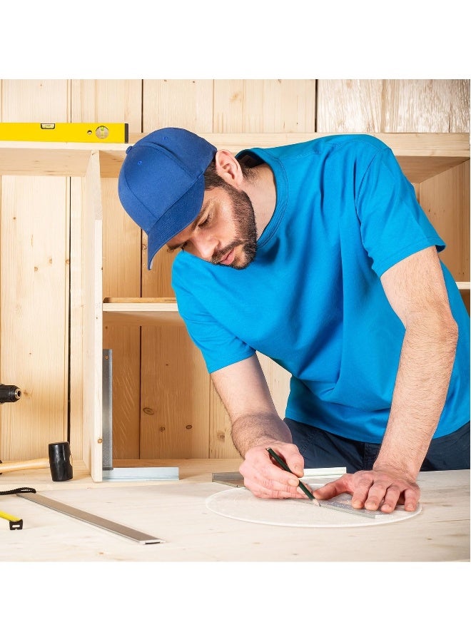 300mm Round Center Finder Compass, Clear Acrylic Ruler for Drawing Circles, Ideal for Wood Turners, Lathe Work, Woodworking, Handicrafts, DIY Furniture Making - Image 4