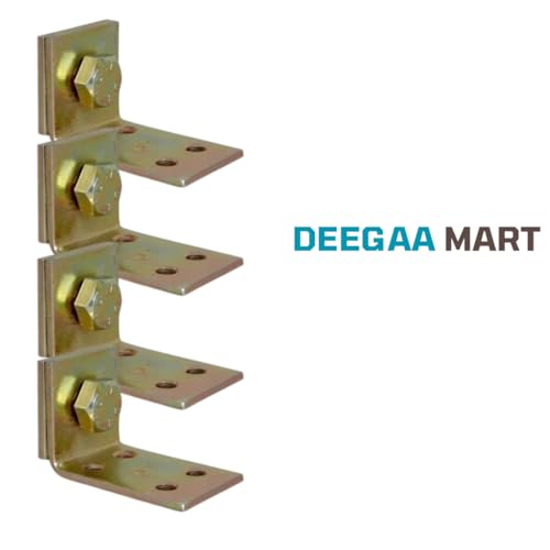 DEEGAA MART Bed Rail L Brackets for Joining Woods, Bed Frame Hardware , Bed Rail Socket Accessories, Set of 4 Wooden Bed Brackets Bed Rail Fittings, headboard and Footboard Fixing Accessories(4 Sets) - Image 3
