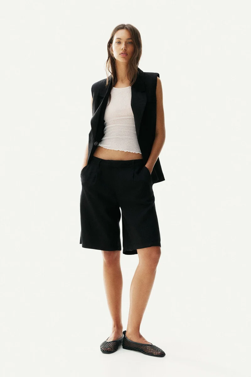 H&M Linen-blend waistcoat