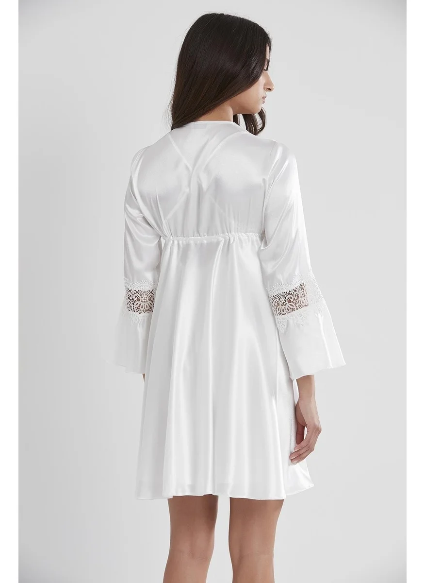 بيير كاردان 6325 Women's Satin Six Dowry Set - Ecru