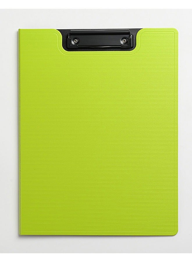 Generic 2-In-1 A4 Plastic Clipboard With Document Organizer Green  - Image 1