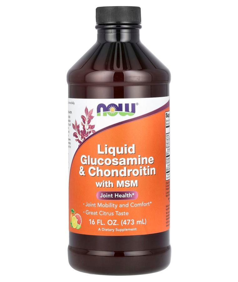 now Liquid Glucosamine & Chondroitin with MSM Citrus 16 fl oz (473 ml)