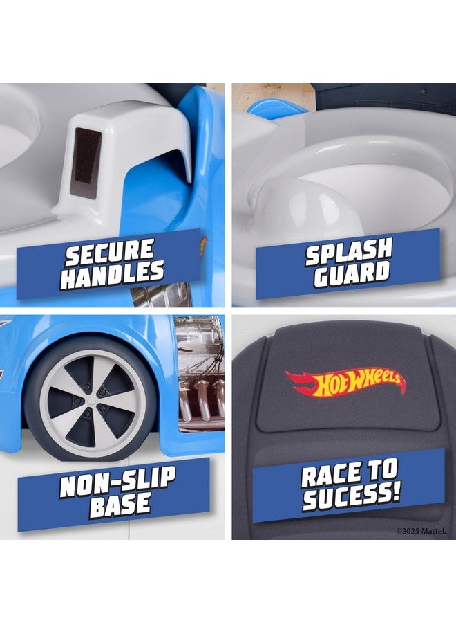 Hot Wheels Hot Wheels Blue Race Car Potty Training Toilet, Includes Detachable Toddler Toilet Seat and Kids Potty, Ages 12 Months and Up - Image 5