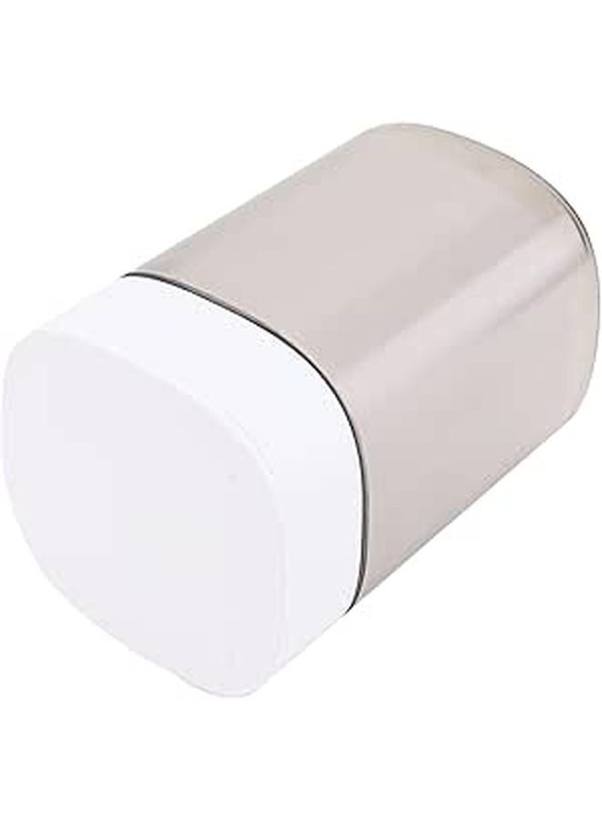 White Plastic Toothpick Holder With Semi Automatic Dispenser For Kitchen Home And Restaurant - Image 1