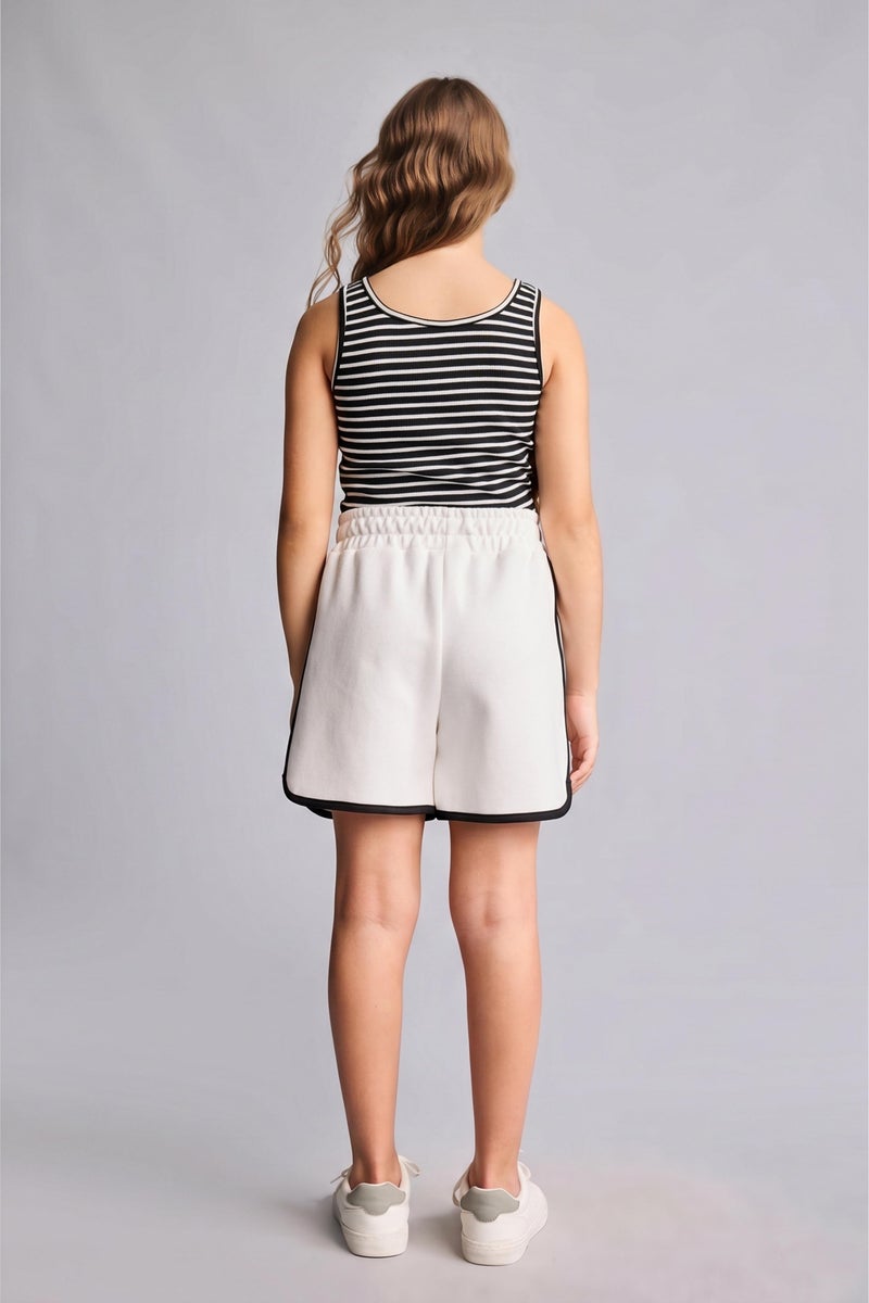 DeFacto Beige Girl Girl Pique Shorts Casual - Image 5