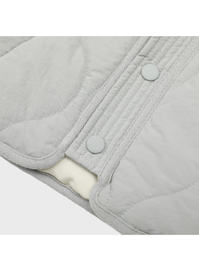 Zara Korean-style Kids' Casual Solid Color Minimalist Warm Comfortable Snap Button Cotton Jacket (pattern Random) - Image 5