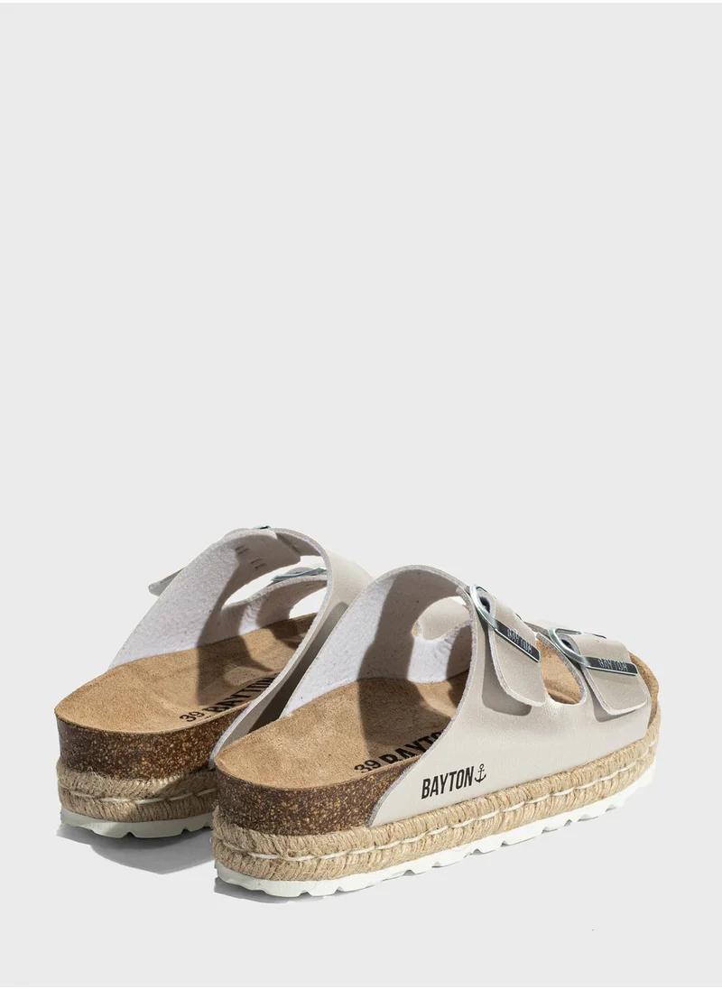 BAYTON Silvia Double Strap Platform Sandals